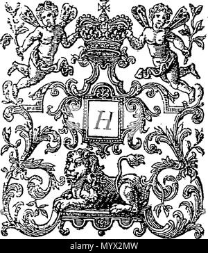 . Inglese: Fleuron dal libro: presso il tribunale St. James's, il 22 settembre, 1714. Presente, il re più eccellente maestà in Consiglio. 384 presso il tribunale St Fleuron N014682-2 Foto Stock