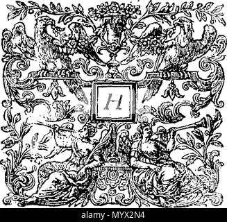 . Inglese: Fleuron dal libro: presso il tribunale St. James's, il 22 settembre, 1714. Presente, il re più eccellente maestà in Consiglio. 384 presso il tribunale St Fleuron T225720-1 Foto Stock