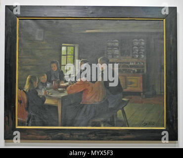 . Deutsch: Genrebild aus Schönlinde (Krásná Lípa) von Agosto Frind . Xx secolo 36 Frind-Genrebild-3 Foto Stock