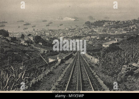 . Inglese: il Caminho de Ferro do Monte - il vecchio tram a Funchal, Madeira . circa 1900. 2 sconosciuto il Caminho de Ferro do Monte - 5 Foto Stock