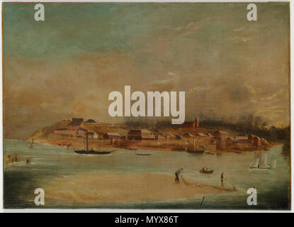 . Paesaggio . circa 1840. Giuseppe Backler (1813-1895) Descrizione pittore australiano Data di nascita e morte 24 Maggio 1813 22 ottobre 1895 Luogo di nascita e morte di Londra Autorità di Sydney controllo : Q16153246 2 Port Macquarie, ca. 1840 Giuseppe Backler a3524002 Foto Stock