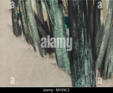 . Inglese: Untitled (dal tronco di albero serie) firmata e datata Sepehri '70 olio su tela 81,7 da 107cm.; 32 1/8 da 42a. Provenienza Seyhoun Gallery, Teheran collezione privata, Teheran (acquisita direttamente da sopra in 1970-1973) acquisite direttamente da sopra mediante l'attuale proprietario nel 1977 presentava Teheran Seyhoun Gallery, Sohrab Sepehri, 1970-1971 . 1970. Sohrab Sepehri (1928-1980) Descrizione pittore iraniano, poeta e scrittore Data di nascita e morte 7 Ottobre 1928 21 aprile 1980 Luogo di nascita e morte Kashan Teheran in posizione di lavoro (Iran Teheran) Autorità di controllo : Q469991 VIAF: Foto Stock