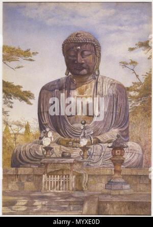 . Daibutsu, grande statua in bronzo di Buddha a Kamakura, Giappone . circa 1898 16 Brooklyn Museum - Daibutsu grande statua in bronzo di Buddha a Kamakura Giappone - Henry Roderick Newman Foto Stock