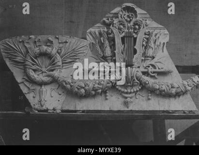 . Motivi di decorazione de sur les piliers du vestibolo circulaire . tra il 1865 e il 1872 17 Brooklyn Museum - Motivi di decorazione de sur les piliers du vestibolo circulaire - Louis-Emile Durandelle Foto Stock