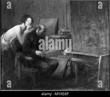 . La Seduta . circa 1909 17 Brooklyn Museum - La seduta - Jean-Louis Forain Foto Stock