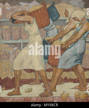 . Tedesco: Frauen bei der Apfelernte . dal 1940. Fritz Erler (1868-1940) Descrizione pittore tedesco e illustrator Data di nascita e morte 15 Dicembre 1868 11 dicembre 1940 Luogo di nascita e morte Frankenstein (Schlesien) Autorità di Monaco di Baviera : controllo Q100750 VIAF:?ISNI 57408836:?0000 0000 8137 053X ULAN:?500011750 LCCN:?nr93017707 GND:?118682326 WorldCat 36 Fritz Erler Frauen bei der Apfelernte Foto Stock