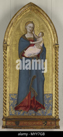 . Inglese: In piedi Madonna con Bambino . tra circa 1350 e circa 1354 73 Nardo di Cione - in piedi Madonna con Bambino - 68.41.7 - Minneapolis Institute of Arts Foto Stock