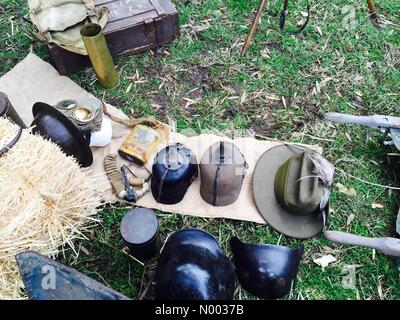 Avalon Beach NSW, Australia. Xiii Giugno, 2015. Cimeli militari sul display a Avalon Tattoo militare a nord di Sydney Credito: stockpeople/StockimoNews/Alamy Live News Foto Stock