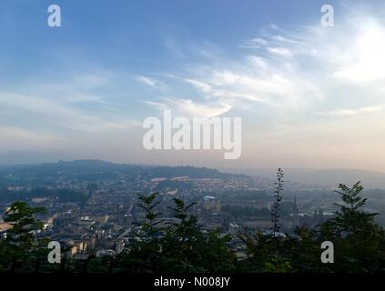 Bath, Regno Unito, 14 settembre 2016. Ondata di caldo prosegue con la gloriosa mattina in bagno, Credito: Jenny Cottingham / StockimoNews/Alamy Live News Foto Stock