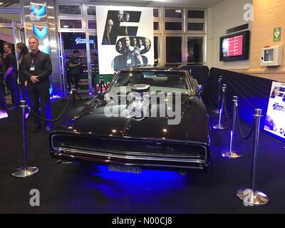 Piegate St, Moore Park NSW, Australia. Xi Apr, 2017. Vetture visto per la sorte del Furioso black carpet evento che ha avuto luogo presso la Hoyt's Entertainment trimestre a Sydney in Australia Credit: mjmediabox/StockimoNews/Alamy Live News Foto Stock