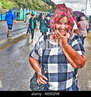 Undercliff Dr, Bournemouth, Regno Unito. 31 Agosto, 2017. Meteo REGNO UNITO: pioggia a Bournemouth Credito: nidpor/StockimoNews/Alamy Live News Foto Stock