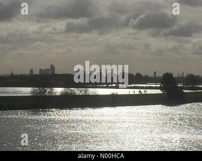 Londra, Regno Unito. 22 ottobre, 2017. london walthamstow zone umide recentemente aperto vista città credito: pennpix/matt pennington/stockimonews/alamy live news Foto Stock