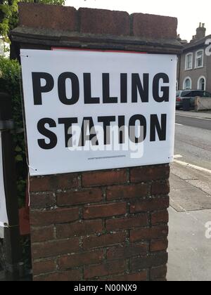 Londra, Regno Unito. Il 3 maggio 2018. Il voto in London Credit: angelahpjc/StockimoNews/Alamy Live News Foto Stock