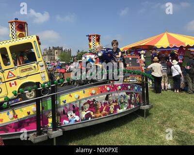 Regno Unito : Meteo Sherborne Dorset. 28 maggio 2018. Caldo e soleggiato per l annuale Sherborne Castle Country Fair su lunedì festivo Foto Stock