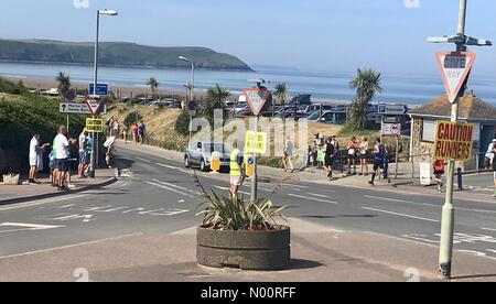 North Devon AONB croyde maratona Foto Stock