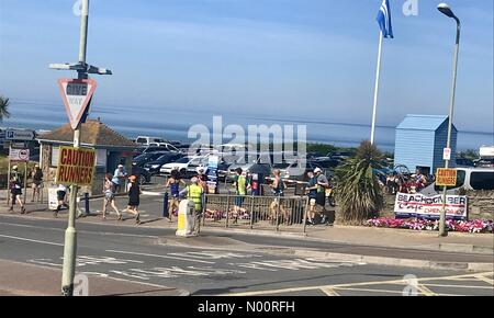 North Devon AONB marathon woolacombe Foto Stock