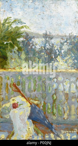 . Русский: dipinti di Pierre Bonnard . prima di 1947. Pierre Bonnard 82 Pierre Bonnard balcone e ombrellone Foto Stock