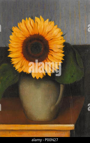 . Inglese: opera di Arthur Segal . prima di 1944. Arthur Segal (1875-1944) 92 Segal - still-life-con-girasole-1931 Foto Stock