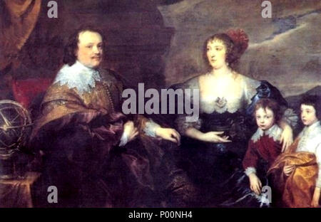 . Italiano: Sir Kenelm Digby, Lady Venetia Digby e loro figli 93 Sir Kenelm Digby, Lady Venetia Digby e loro figli - Van Dyck Foto Stock