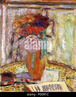 . Inglese: dipinto di Pierre Bonnard . Dopo il 1923. Pierre Bonnard (1867-1947) nomi alternativi p'er Bonnar; Pierre Eugène Frédéric Bonnard; Pierre Eugene Frederic Bonnard; p. bonnard; bonnard p.; Bonnard Descrizione pittore francese, scultore, incisore e artista grafico Data di nascita e morte 3 Ottobre 1867 23 gennaio 1947 Luogo di nascita e morte Fontenay-aux-Roses Le Cannet sede di lavoro Francia, Stati Uniti d'America, Nord Africa competente controllo : Q26408 VIAF:?ISNI 66499977:?0000 0001 0910 3856 ULAN:?500115555 LCCN:?n79040127 NLA:?35020171 WorldCat 99 l - vaso di fiori- Foto Stock
