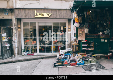 Hong Kong - Marzo 20, 2017 : Central Street Soho Foto Stock