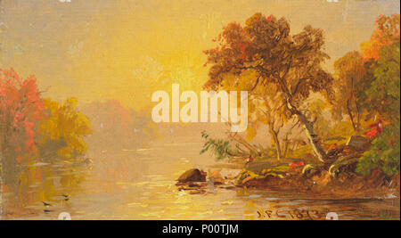 . Inglese: Paesaggio da Jasper Francis Cropsey, 1873 . 1873 13 paesaggio da Jasper Francis Cropsey Foto Stock