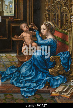 Jan Gossaert (Netherlandish, c. 1478 - 1532 ), la Madonna e il Bambino, c. 1532, olio su pannello, dono di grazia Vogel Aldworth in memoria dei suoi nonni Ralph e Maria Booth 15 la Madonna e il bambino A13404 Foto Stock