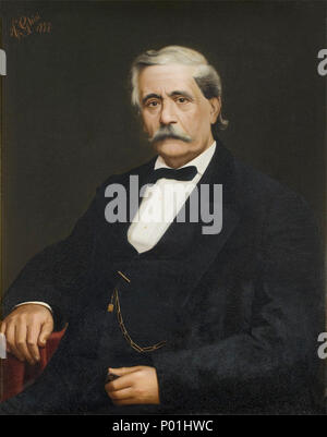 . Italiano: Ritratto di Antonio Barezzi . 1877. A. Ghisi 89 Ritratto di Antonio Barezzi Foto Stock