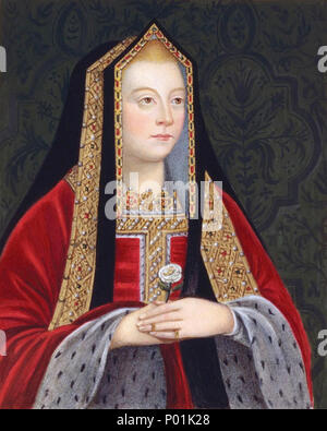 . Inglese: Doppio ritratto di Elisabetta di York e Henry VII tenendo la Rosa Bianca di York . 24 maggio 2009, 23:23 (UTC). Elizabeth e Henry.jpg: Malden, Sarah, contessa di Essex (c. 1761-1838)[1][2] lavoro derivato: Jappalang (PARLA) 29 Elisabetta di York, destro rivolta verso il ritratto Foto Stock