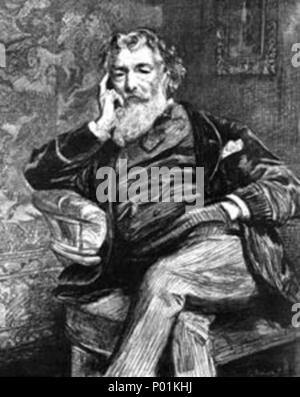 . Inglese: Pittori nei loro studi, ho, Sir Frederick Leighton, presidente della Royal Academy. Illustrazione per la grafica, 2 giugno 1888 . circa 1888. Charles Roberts (incisore) dopo Charles Paul Renouard (1845-1924) nomi alternativi Charles Paul Renouard Descrizione francese pittore illustratore e incisore, Data di nascita e morte 5 Novembre 1845 2 gennaio 1924 Luogo di nascita e morte Cour-Cheverny Parigi competente controllo : Q674344 VIAF:?ISNI 49430986:?0000 0001 0899 4116 ULAN:?500014793 LCCN:?n84174041 GND:?125010141 WorldCat 21 Sir Frederick Leighton nel suo studio nel 1888 Foto Stock