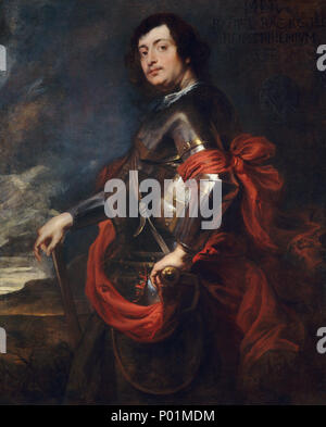 Sir Anthony van Dyck, il prefetto Raffaele Raggi, fiammingo, 1599 - 1641, c. 1625, olio su tela, collezione Widener 23 Il Prefetto Raffaele RAGGI E11308 Foto Stock