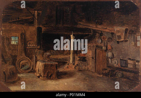 . Interno di una antica fucina . Data sconosciuta 11 interno di una antica fucina 1916.6.41 1a Foto Stock