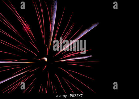 Abbagliante spettacolo di fuochi d'artificio Foto Stock