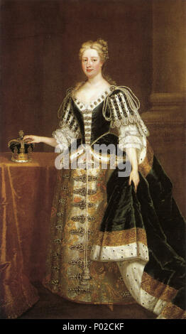 . Compagno ritratto di George II, NPG 368 . Ritratto di Caroline Wilhelmina di Brandenburg-Ansbach (1683-1737) . 1727 17 Caroline di Ansbach da studio di Charles Jervas Foto Stock