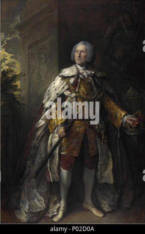 . Inglese: ritratto di John Campbell, 4° Duca di Argyll (c.1693-1770) . 1767 18 4thDukeOfArgyll Foto Stock