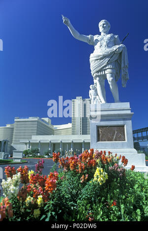 1992 storica statua CAESARS PALACE HOTEL CASINO la striscia di Las Vegas Nevada USA Foto Stock