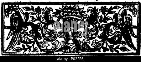 . Inglese: Fleuron dal libro: una breve storia della campagna pacifick nelle Fiandre anno 1712. e della cessazione irreversibile delle armi. Annunziando la traiterous passi poi prese; con semplice la prova che il generale inglese ha fatto regolare la sua condotta secondo le istruzioni che egli ha ricevuto dal Generale di Francia. Da un ufficiale dell'esercito. 28 Una breve storia della campagna pacifick nelle Fiandre anno 1712 Fleuron T056867-2 Foto Stock