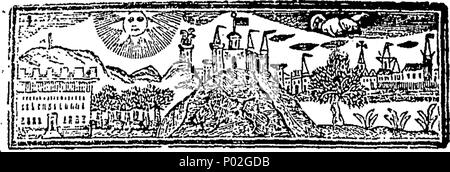 . Inglese: Fleuron dal libro: un catalogo di un piccolo ma autentico e davvero curiosa collezione di monete Britanniche, con qualche, singolare e ben conservato romano in ottone di piccole dimensioni; in particolare, dell'Imperatore Carausius e Allectus: anche un paio di monete in inglese: analogamente alcuni frammenti di urne cinerarie, Patera, il perone, &c. effettivamente trovata entro i limiti di che una volta che la famosa città di Dorchester, in Oxfordshire, di proprietà dell'assidua e diligente Preserver di antichità, Thomas Saywell; che saranno venduti tramite asta, dal sig. Gerardo, a casa sua in Litchfield-Street, St. Ann's, Soho, Mercoledì, Foto Stock