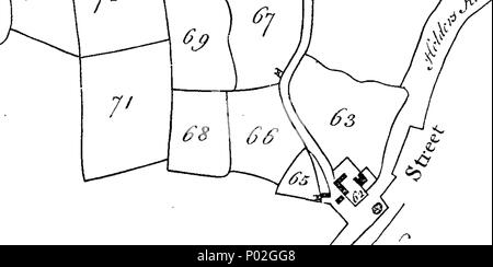 . Inglese: Fleuron dal libro: un catalogo di tutte le terre demesne (con le diverse erezioni su di esso) della più nobile Guglielmo duca di Powis, deceduto, situato nella parrocchia, e all'interno del maniero di Hendon, ..., ... sarà venduta all'asta dal sig. Langford, ... il martedì e il mercoledì la 19t e il ventesimo giorno di ottobre, 1756. ... 30 Un catalogo di tutte le terre demesne (con le diverse erezioni su di esso) delle più nobili William Fleuron T092900-6 Foto Stock