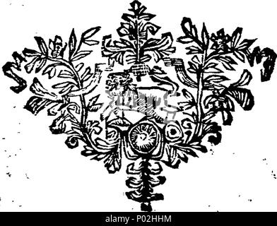 . Inglese: Fleuron dal libro: un catalogo dei signori, cavalieri e colleghi che hanno aggravato per le loro tenute. Ai quali si sono aggiunti. Alcuni gentlemens nomi, che sono stati omessi nella precedente edizione. 33 un catalogo dei signori, cavalieri e colleghi che hanno aggravato per le loro tenute Fleuron T129076-3 Foto Stock