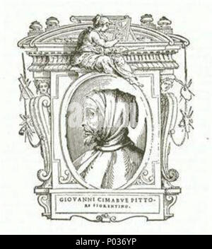 . Illustratio da 'Le vite' da Giorgio Vasari, edizione del 1568. Per l'artista ritratto vedere filename . 1568. Giorgio Vasari (1511-1578) nomi alternativi descrizione Vasari pittore italiano, architetto e storico della data di nascita e morte 30 Luglio 1511 27 Giugno 1578 Luogo di nascita e morte Arezzo Firenze sede di lavoro Firenze, Rom, Arezzo competente controllo : Q128027 VIAF:?ISNI 46768219:?0000 0001 2130 9590 ULAN:?500017608 LCCN:?n79084160 NLA:?35578126 WorldCat engravours sconosciuto 13 001 le vite, Cimabue Foto Stock