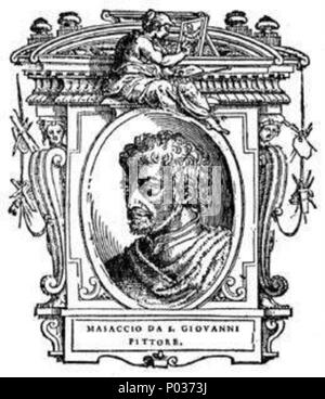 . Illustratio da 'Le vite' da Giorgio Vasari, edizione del 1568. Per l'artista ritratto vedere filename . 1568. Giorgio Vasari (1511-1578) nomi alternativi descrizione Vasari pittore italiano, architetto e storico della data di nascita e morte 30 Luglio 1511 27 Giugno 1578 Luogo di nascita e morte Arezzo Firenze sede di lavoro Firenze, Rom, Arezzo competente controllo : Q128027 VIAF:?ISNI 46768219:?0000 0001 2130 9590 ULAN:?500017608 LCCN:?n79084160 NLA:?35578126 WorldCat engravours sconosciuto 14 040 le vite, masaccio da san giovanni Foto Stock