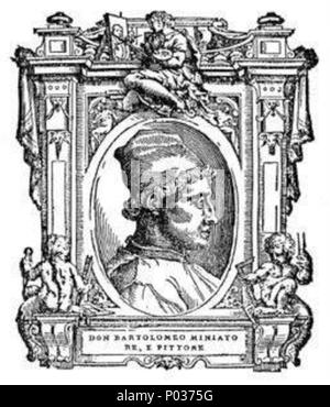 . Illustratio da 'Le vite' da Giorgio Vasari, edizione del 1568. Per l'artista ritratto vedere filename . 1568. Giorgio Vasari (1511-1578) nomi alternativi descrizione Vasari pittore italiano, architetto e storico della data di nascita e morte 30 Luglio 1511 27 Giugno 1578 Luogo di nascita e morte Arezzo Firenze sede di lavoro Firenze, Rom, Arezzo competente controllo : Q128027 VIAF:?ISNI 46768219:?0000 0001 2130 9590 ULAN:?500017608 LCCN:?n79084160 NLA:?35578126 WorldCat engravours sconosciuto 14 069 le vite, don Bartolomeo Foto Stock