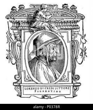 . Illustratio da 'Le vite' da Giorgio Vasari, edizione del 1568. Per l'artista ritratto vedere filename . 1568. Giorgio Vasari (1511-1578) nomi alternativi descrizione Vasari pittore italiano, architetto e storico della data di nascita e morte 30 Luglio 1511 27 Giugno 1578 Luogo di nascita e morte Arezzo Firenze sede di lavoro Firenze, Rom, Arezzo competente controllo : Q128027 VIAF:?ISNI 46768219:?0000 0001 2130 9590 ULAN:?500017608 LCCN:?n79084160 NLA:?35578126 WorldCat engravours sconosciuto 14 103 le vite, Lorenzo di Credi Foto Stock