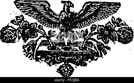 . Inglese: Fleuron dal libro: una collezione di antiche ballate. Rettificato da le migliori e le più antiche copie esistenti. Con introduzioni storico e critico. Illustrato con lastre di rame. Vol. II. 44 Una collezione di antiche ballate Fleuron n000166-37 Foto Stock