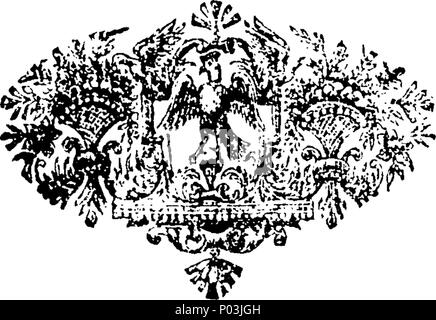 . Inglese: Fleuron dal libro: una collezione di antiche ballate. Rettificato da le migliori e le più antiche copie esistenti. Con introduzioni storico e critico. Illustrato con lastre di rame. Vol.II. 44 Una collezione di antiche ballate Fleuron T144721-36 Foto Stock