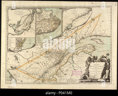 . Ingrandire la mappa a maps.bpl.org. Autore: Carver, Jonathan Editore: Robert Sayer & John Bennett (Azienda) Data: 1763 Località: Québec (provincia) Dimensione: 56.0 x 74.0 cm. Scala: scala 1:2,250,000 chiamare il numero: G3450 1763 .C37 . 1763 (questa edizione stampata nel 1776) 12 Aprile 2012 12:51. Jonathan Carver http://maps.bpl.org 155 una nuova mappa della provincia del Quebec (7537872682) Foto Stock