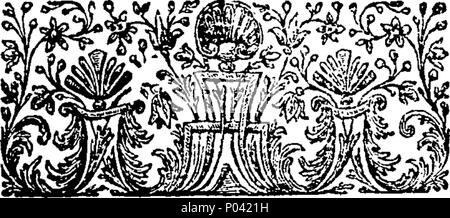 . Inglese: Fleuron dal libro: un tribunale intrigo : o la più rilevata. Una vera e propria storia, erogata dalla nave oraculous. Adress'd per il suo onore e la contessa di Y-R-H. 76 UNA CORTE intrigo - oppure il più rilevato Fleuron T120074-2 Foto Stock