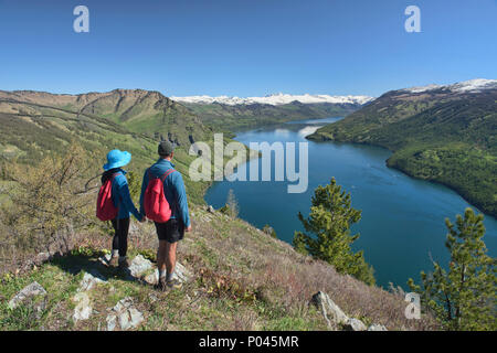 Kanas Pristine Lake National Park, Xinjiang, Cina Foto Stock