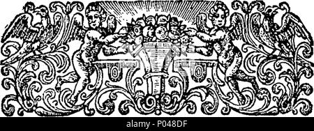 . Inglese: Fleuron dal libro: una collezione completa di signorile e geniale conversazione, secondo il più educato modalità e il metodo attualmente utilizzato a corte e nelle migliori aziende di Inghilterra. In tre finestre di dialogo. Da Simon Wagstaff, Esq; 66 una collezione completa di signorile e geniale conversazione Fleuron n002069-11 Foto Stock